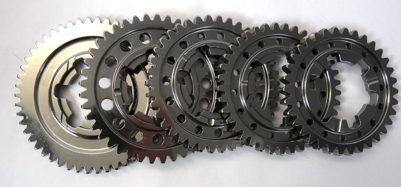 Lambretta Race-Tour MB-5 Gear box (5 gears, cluster and selector) MB